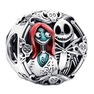 Disney Nightmare Before Christmas Jack and Sally Skellington Charm